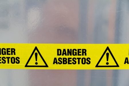 danger asbestos sign